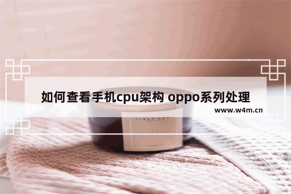 如何查看手机cpu架构 oppo系列处理器介绍