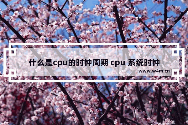 什么是cpu的时钟周期 cpu 系统时钟