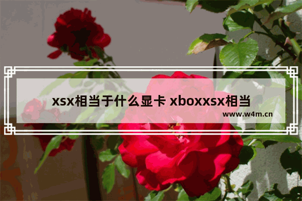 xsx相当于什么显卡 xboxxsx相当于什么显卡