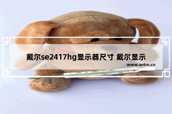 戴尔se2417hg显示器尺寸 戴尔显示器2417