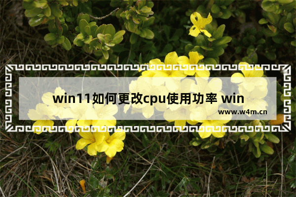 win11如何更改cpu使用功率 win7 修改cpu