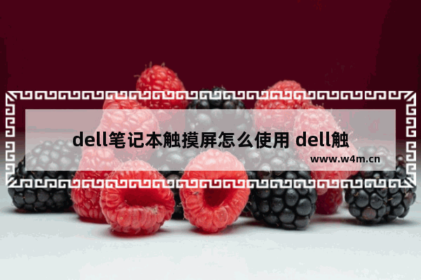 dell笔记本触摸屏怎么使用 dell触屏笔记本电脑