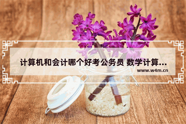 计算机和会计哪个好考公务员 数学计算能力强的组装电脑