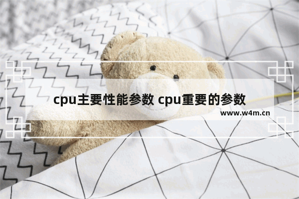 cpu主要性能参数 cpu重要的参数