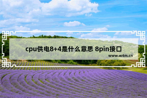 cpu供电8+4是什么意思 8pin接口 cpu