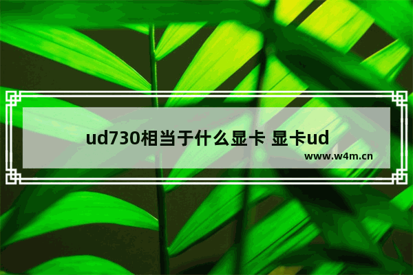 ud730相当于什么显卡 显卡ud