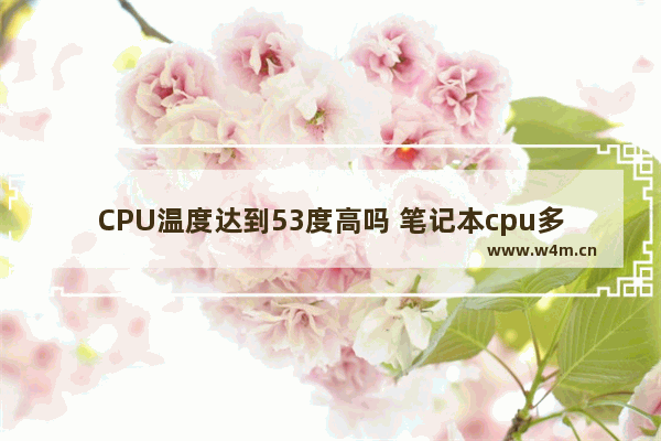 CPU温度达到53度高吗 笔记本cpu多少度