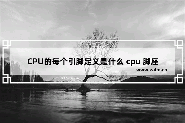 CPU的每个引脚定义是什么 cpu 脚座