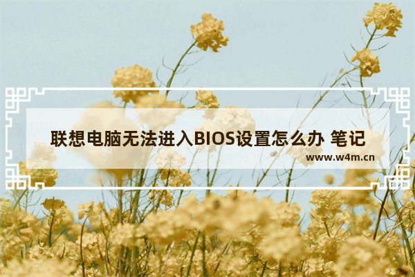 联想电脑无法进入BIOS设置怎么办 笔记本电脑无法进bios设置