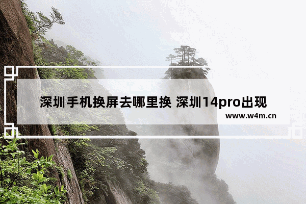 深圳手机换屏去哪里换 深圳14pro出现绿线要换屏幕吗