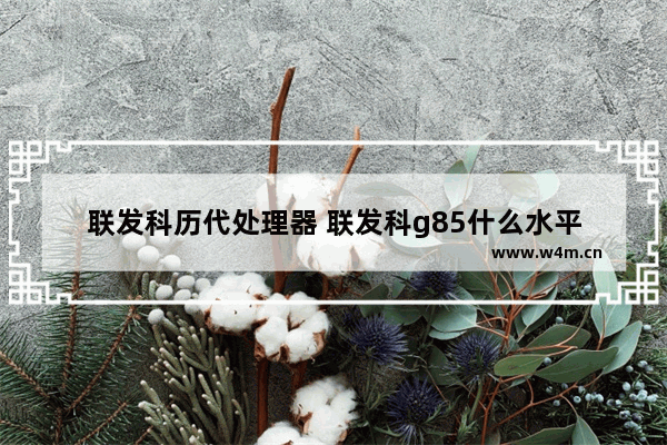 联发科历代处理器 联发科g85什么水平