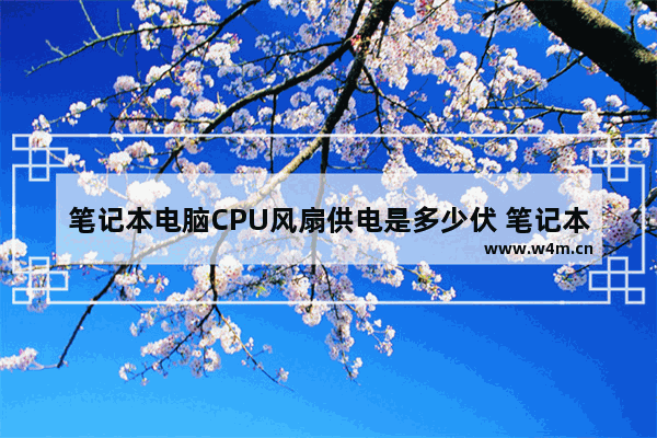 笔记本电脑CPU风扇供电是多少伏 笔记本电脑cpu风扇