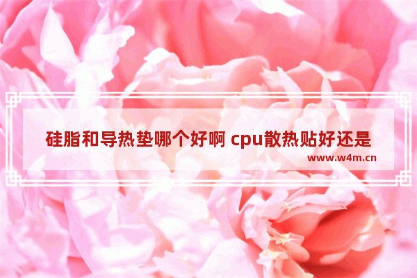 硅脂和导热垫哪个好啊 cpu散热贴好还是硅脂好