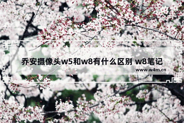 乔安摄像头w5和w8有什么区别 w8笔记本电脑的摄像头