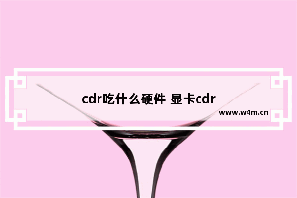 cdr吃什么硬件 显卡cdr