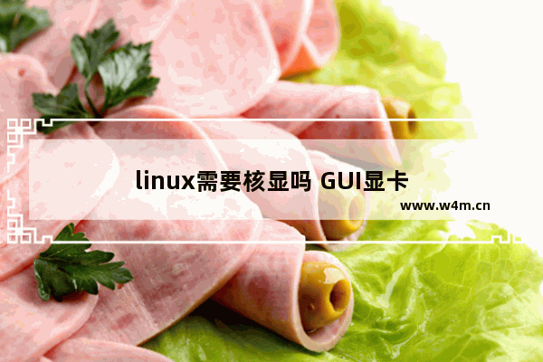 linux需要核显吗 GUI显卡