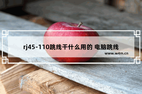 rj45-110跳线干什么用的 电脑跳线是连主板吗