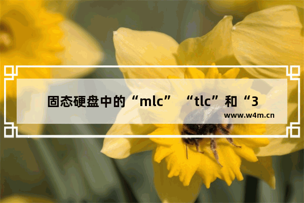 固态硬盘中的“mlc” “tlc”和“3dv-nand”的区别是什么 固态硬盘是mlc