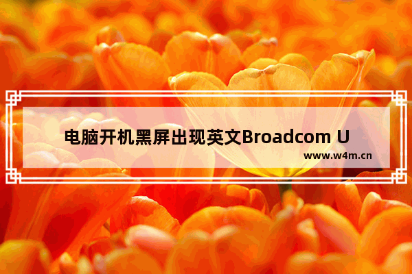 电脑开机黑屏出现英文Broadcom UNDI PXE-2.1 v14.4.5怎么解决 电脑突然间黑屏出来一个蓝框框写着一堆英文 有大神知道是怎么了么