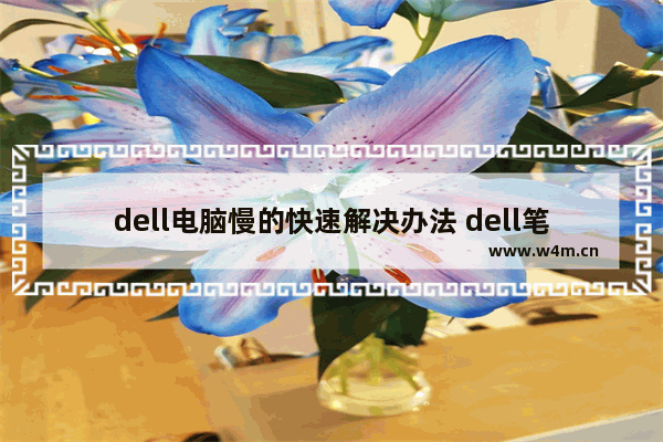 dell电脑慢的快速解决办法 dell笔记本电脑慢