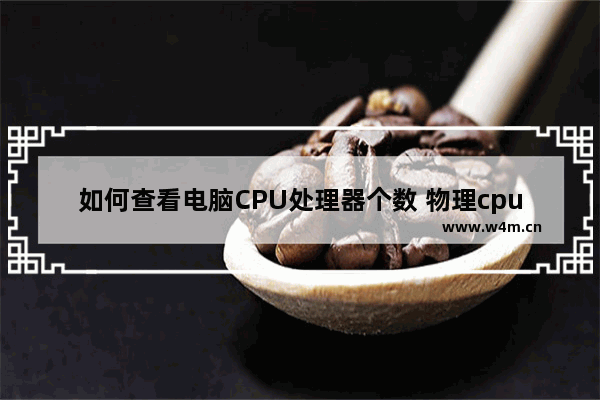 如何查看电脑CPU处理器个数 物理cpu个数