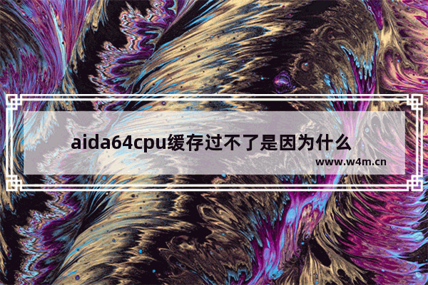 aida64cpu缓存过不了是因为什么 cpu缓存坏