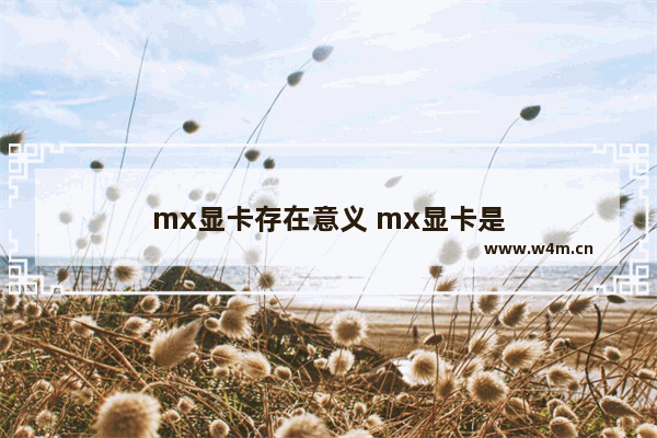 mx显卡存在意义 mx显卡是