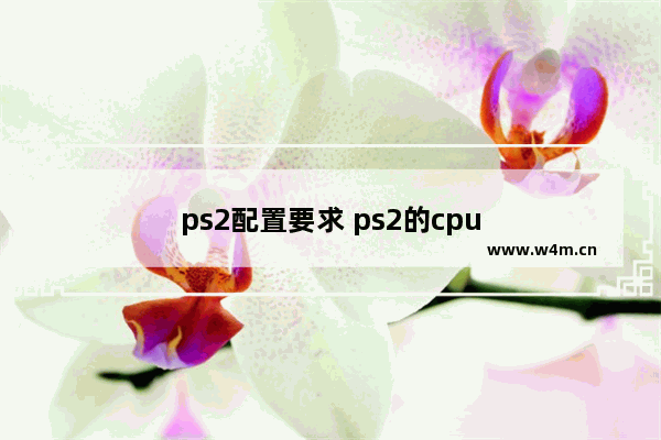 ps2配置要求 ps2的cpu