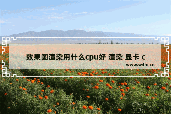 效果图渲染用什么cpu好 渲染 显卡 cpu