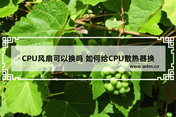 CPU风扇可以换吗 如何给CPU散热器换风扇