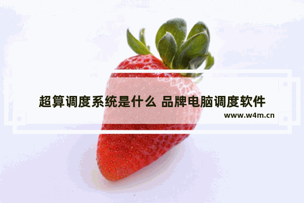 超算调度系统是什么 品牌电脑调度软件