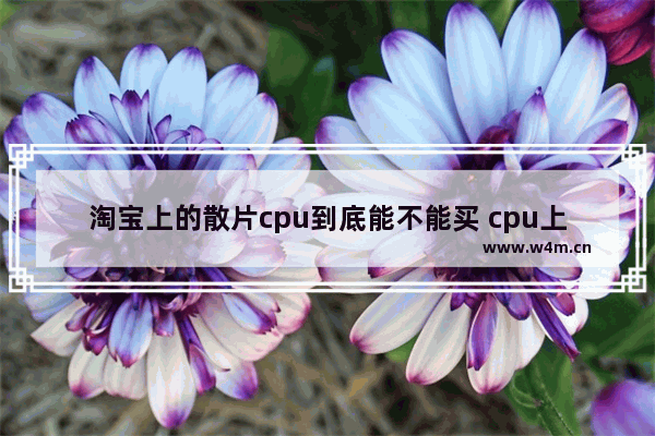 淘宝上的散片cpu到底能不能买 cpu上淘宝买