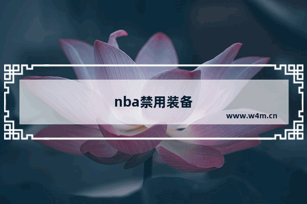 nba禁用装备