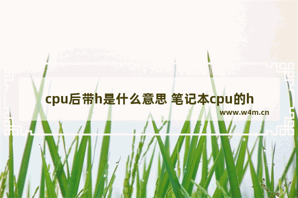 cpu后带h是什么意思 笔记本cpu的h