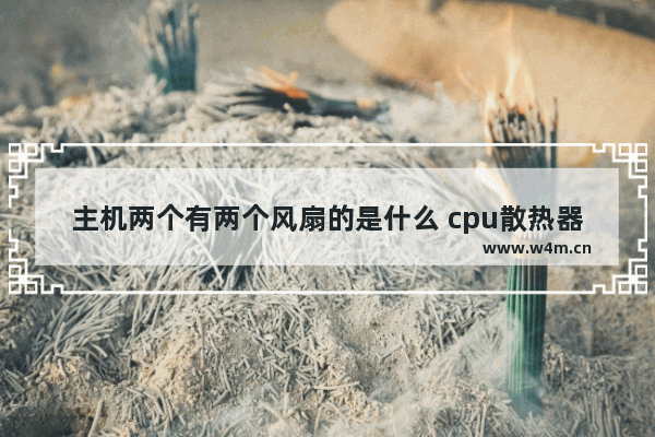 主机两个有两个风扇的是什么 cpu散热器双风扇