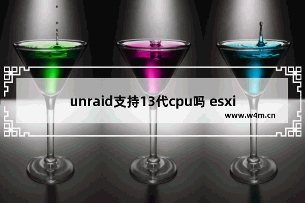 unraid支持13代cpu吗 esxi cpu支持