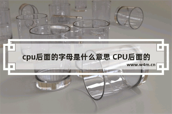 cpu后面的字母是什么意思 CPU后面的字母代表了什么意思