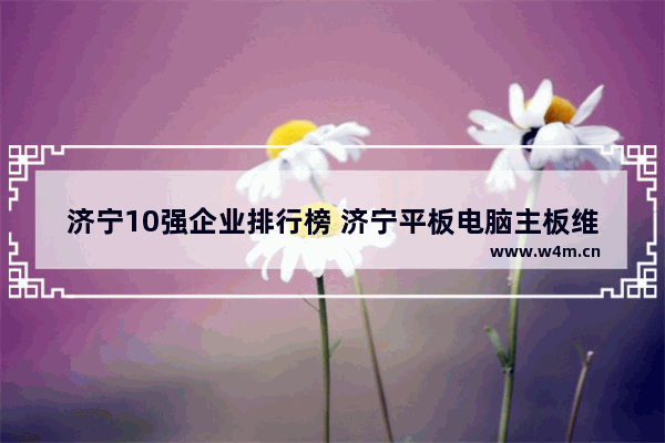 济宁10强企业排行榜 济宁平板电脑主板维修点