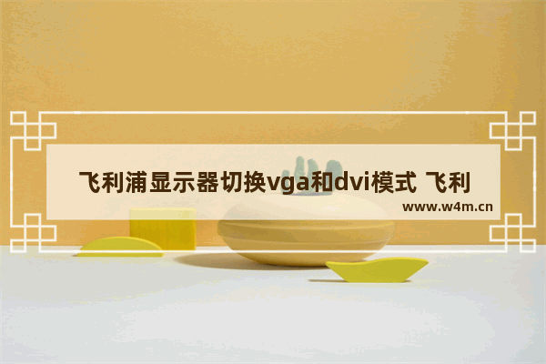 飞利浦显示器切换vga和dvi模式 飞利浦19寸显示器 vga对比dvi显示效果