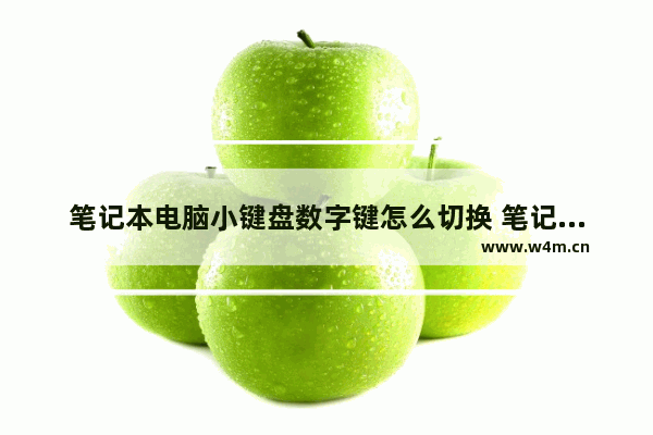 笔记本电脑小键盘数字键怎么切换 笔记本的键盘按字母时怎么出来数字啊