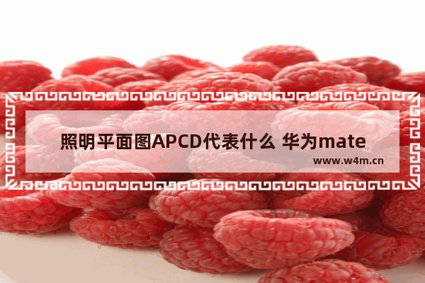 照明平面图APCD代表什么 华为mate40是高频调光吗