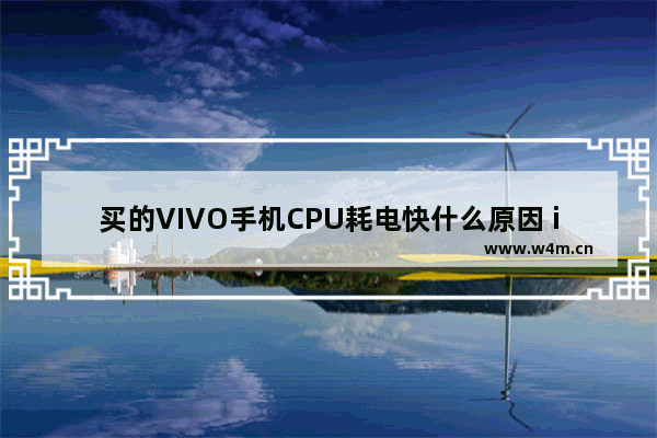 买的VIVO手机CPU耗电快什么原因 iqoo11pro掉电太快