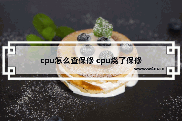 cpu怎么查保修 cpu烧了保修