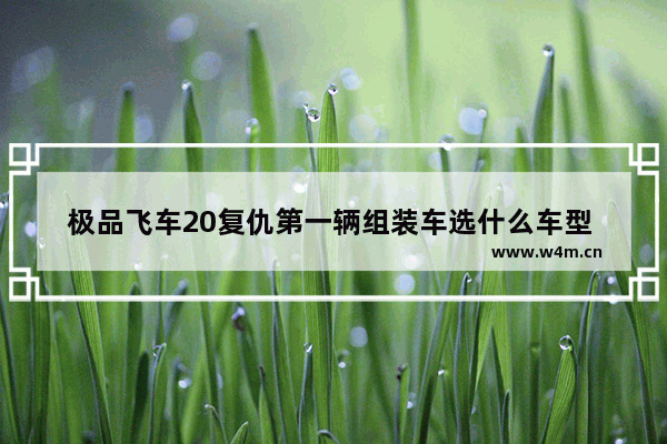 极品飞车20复仇第一辆组装车选什么车型 组装电脑飞车