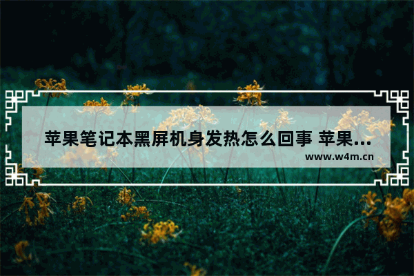 苹果笔记本黑屏机身发热怎么回事 苹果笔记本电脑发热