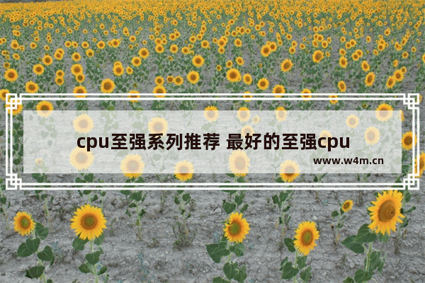 cpu至强系列推荐 最好的至强cpu