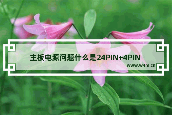 主板电源问题什么是24PIN+4PIN 什么意思 4相供电 cpu