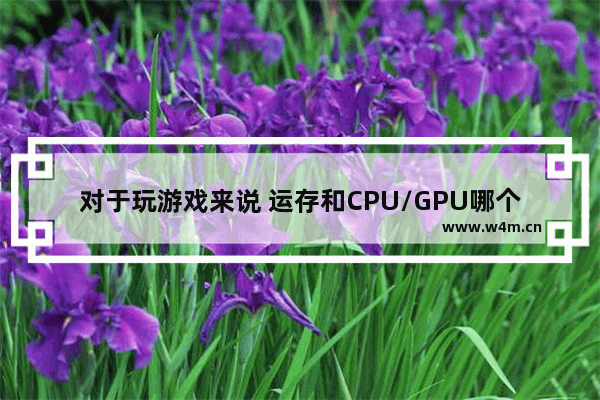 对于玩游戏来说 运存和CPU/GPU哪个更重要 玩游戏笔记本显卡重要还是CPU重要