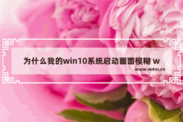 为什么我的win10系统启动画面模糊 win10显示器模糊