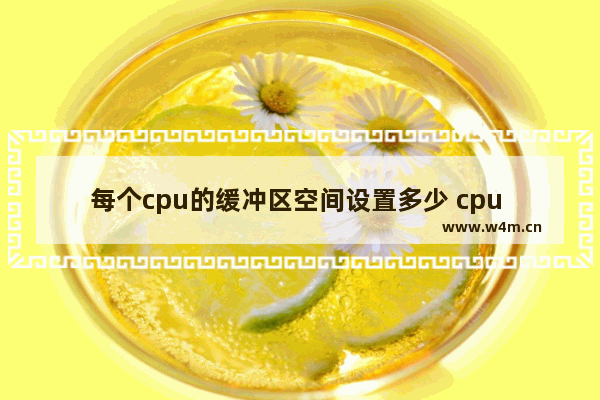 每个cpu的缓冲区空间设置多少 cpu 缓存 大小